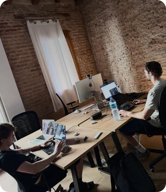 The Studio Sphere team working side by side